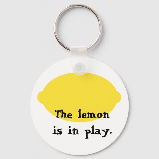 De Lemon zit in Play Sleutelhanger (Voorkant)