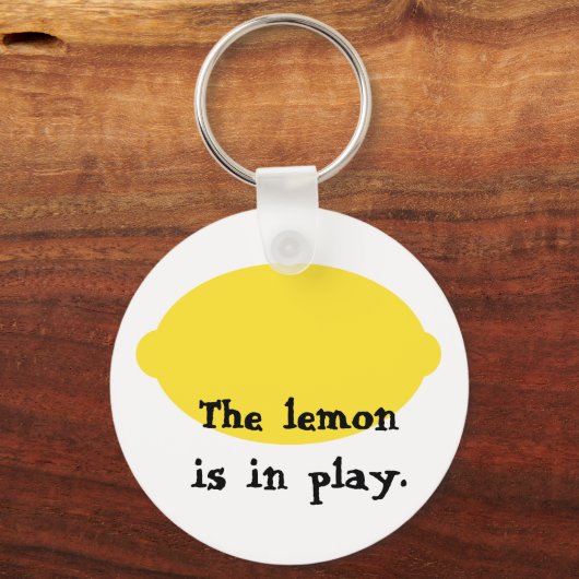 De Lemon zit in Play Sleutelhanger (Voorkant)