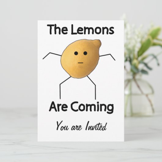 De Lemons komen eraan! Kaart (Staand voorkant)
