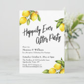 De Lemons van de waterverf gelukkig altijd na Part Kaart (Staand voorkant)