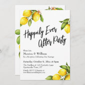 De Lemons van de waterverf gelukkig altijd na Part Kaart (Voorkant / Achterkant)