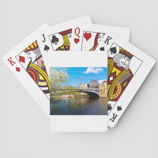 De Lendal van de Stad van York brug met textureerd Speelkaarten (Achterkant)
