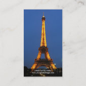 De Lens van de camera - Show Uw Beste Foto op Acht Visitekaartje (Achterkant)