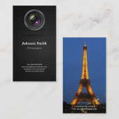 De Lens van de camera - Show Uw Beste Foto op Acht Visitekaartje (Voorkant / Achterkant)