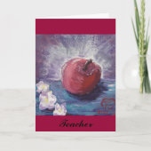 de lente appel, Leraar Bedankkaart (Voorkant)