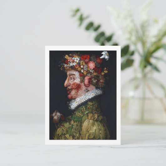 De lente, Arcimboldo Briefkaart (Staand voorkant)
