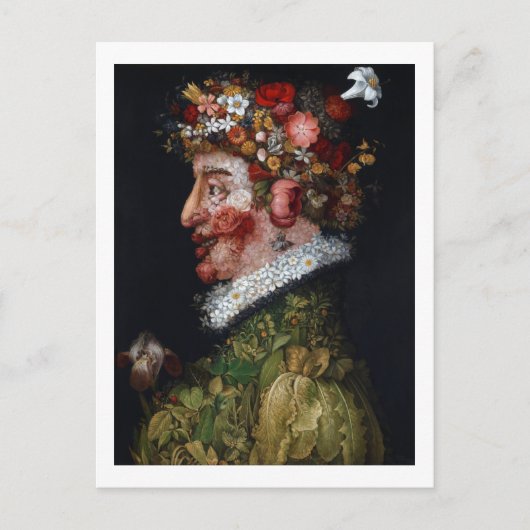 De lente, Arcimboldo Briefkaart (Voorkant)