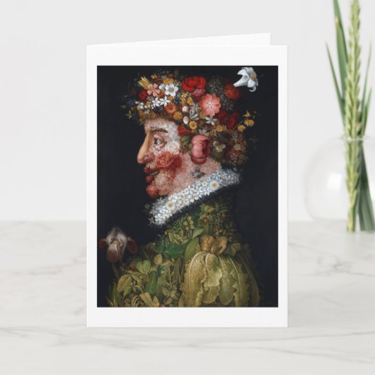 De lente, Arcimboldo Kaart (Voorkant)