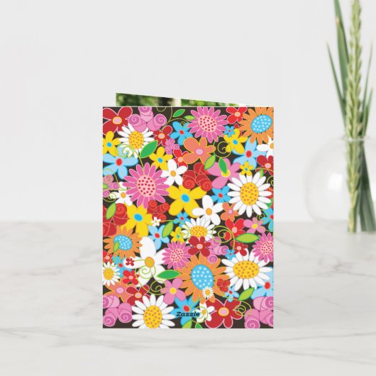 De lente bloeit het Huwelijk van het Hart dankt u Bedankkaart (Achterkant)