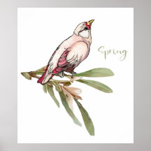 De lente bloeit vogels. Sneeuwdruppels.