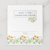 De lente bloemenelegante bruiloft plaatskaartje (Buitenkant ongevouwen)