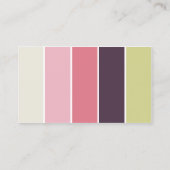 De lente bloemenmoderne kleurenblokken visitekaartje (Achterkant)