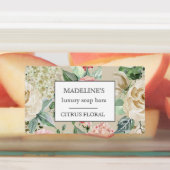 De lente bloemenzeepbars Elegante Kleefstof Labels (Aangebracht)