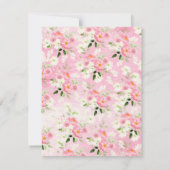 De lente bloesems liefde is in bloei kaart (Achterkant)