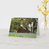 De lente Bluebonnets in Johnson Stad, Texas Kaart (Gele Bloem)