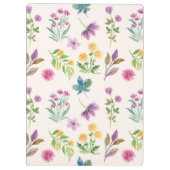 De lente Botanische Decoratieve Bloeiende Naadloos Klembord (Achterkant)