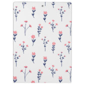 De lente Botanische Decoratieve Bloeiende Naadloos Klembord (Achterkant)