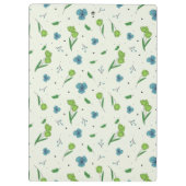 De lente Botanische Decoratieve Bloeiende Naadloos Klembord (Achterkant)