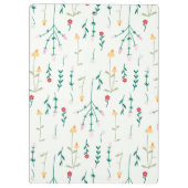 De lente Botanische Decoratieve Bloeiende Naadloos Klembord (Achterkant)