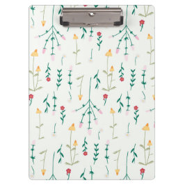 De lente Botanische Decoratieve Bloeiende Naadloos Klembord