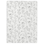 De lente Botanische Decoratieve Bloeiende Naadloos Klembord (Achterkant)