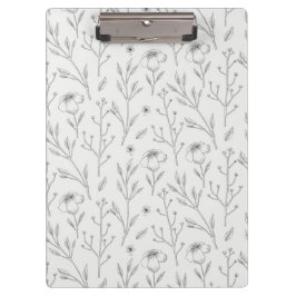 De lente Botanische Decoratieve Bloeiende Naadloos Klembord