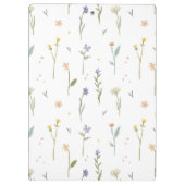 De lente Botanische Decoratieve Bloeiende Naadloos Klembord (Achterkant)