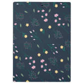 De lente Botanische Decoratieve Bloeiende Naadloos Klembord (Achterkant)