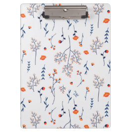 De lente Botanische Decoratieve Bloeiende Naadloos Klembord