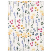 De lente Botanische Decoratieve Bloeiende Naadloos Klembord (Achterkant)