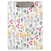 De lente Botanische Decoratieve Bloeiende Naadloos Klembord (Voorkant)