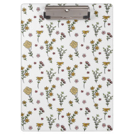 De lente Botanische Decoratieve Bloeiende Naadloos Klembord