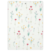 De lente Botanische Decoratieve Bloeiende Naadloos Klembord (Achterkant)