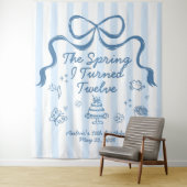 De lente dat ik 12 werd Verjaardagsbanner Wandkleed (In situ)