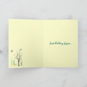 De lente denkt aan jou kaart (Binnen)