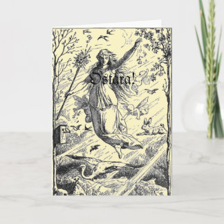De Lente Equinox van Ostara Feestdagen Kaart