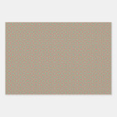 De lente Geometrisch Groen op Groene Set Inpakpapier Vel (Voorkant 3)