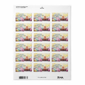 De lente heeft ontspringen labels: personaliseer P Etiket (Full Sheet)