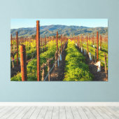 De lente in een wijngaard canvas afdruk (Insitu (Houten vloer))