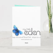 De lente in leeftijd 5 van de luchtdochter kaart (Achterkant)