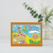 De lente is een tijd voor Dance Ukraine Folk Art Briefkaart (Staand voorkant)