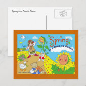 De lente is een tijd voor Dance Ukraine Folk Art Briefkaart (Voorkant / Achterkant)