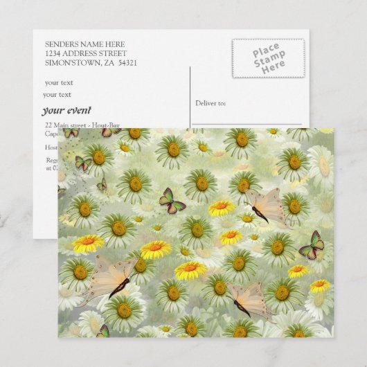 De lente is er briefkaart (Voorkant / Achterkant)