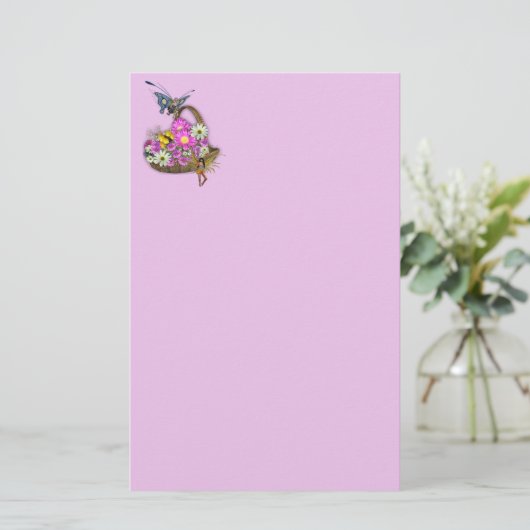 De lente is er briefpapier (Staand voorkant)