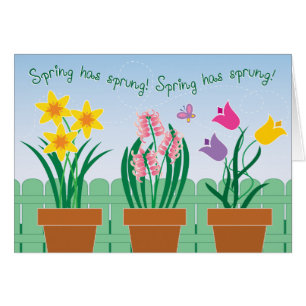 De lente is gegroeid.