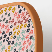 De lente is hier! Blush roze monogram Jouw naam to Pickleball Paddle (Links Detail)