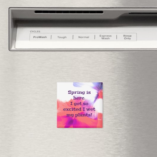 De lente is hier. Ik werd zo enthousiast dat ik mi Magneet (Insitu (Vaatwasser))