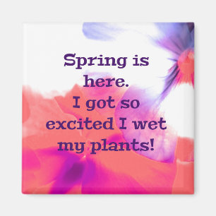 De lente is hier. Ik werd zo enthousiast dat ik mi Magneet