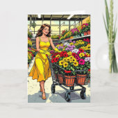 De lente is hier! Tuinieren Handschoenen en Sundre Kaart (Voorkant)