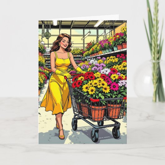 De lente is hier! Tuinieren Handschoenen en Sundre Kaart (Voorkant)